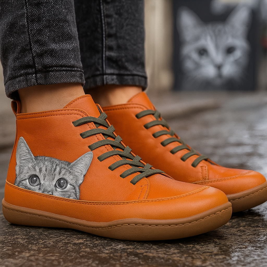 Marina - zapatos con foto de gato