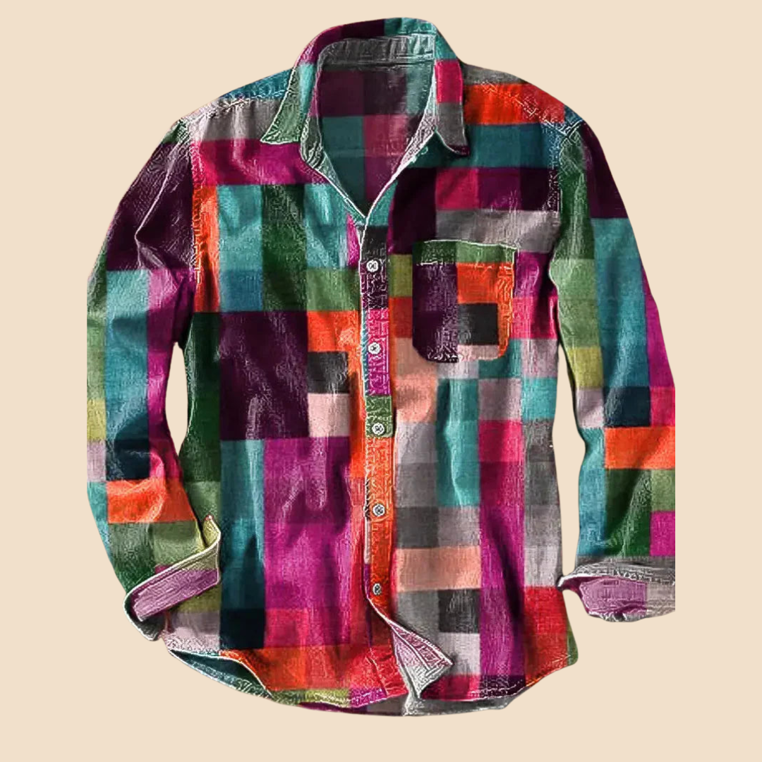 Lenoir | Camisa vintage arcoíris