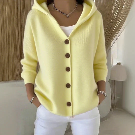 Felicia | Chaqueta de punto a la moda con capucha