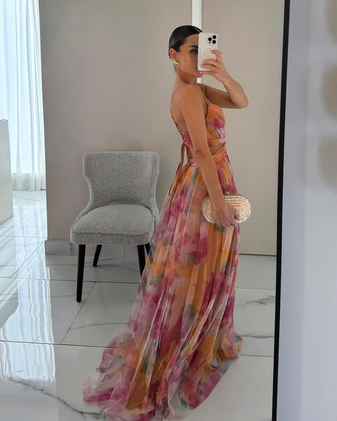 Giselle | Encantador Maxi-vestido con Estampado Floral