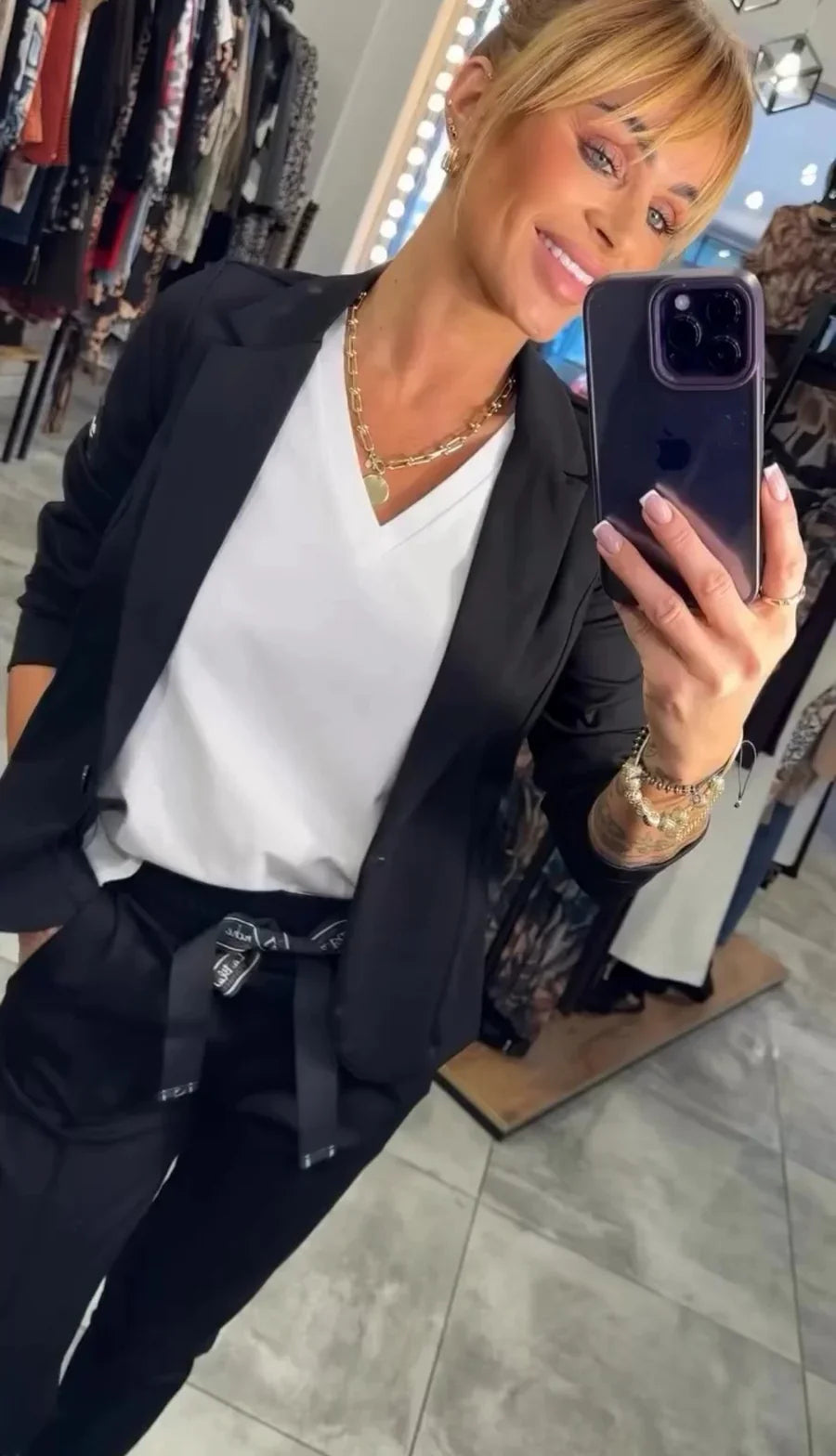 Ksenia | Conjunto confeccionado con blazer suave y joggers holgados