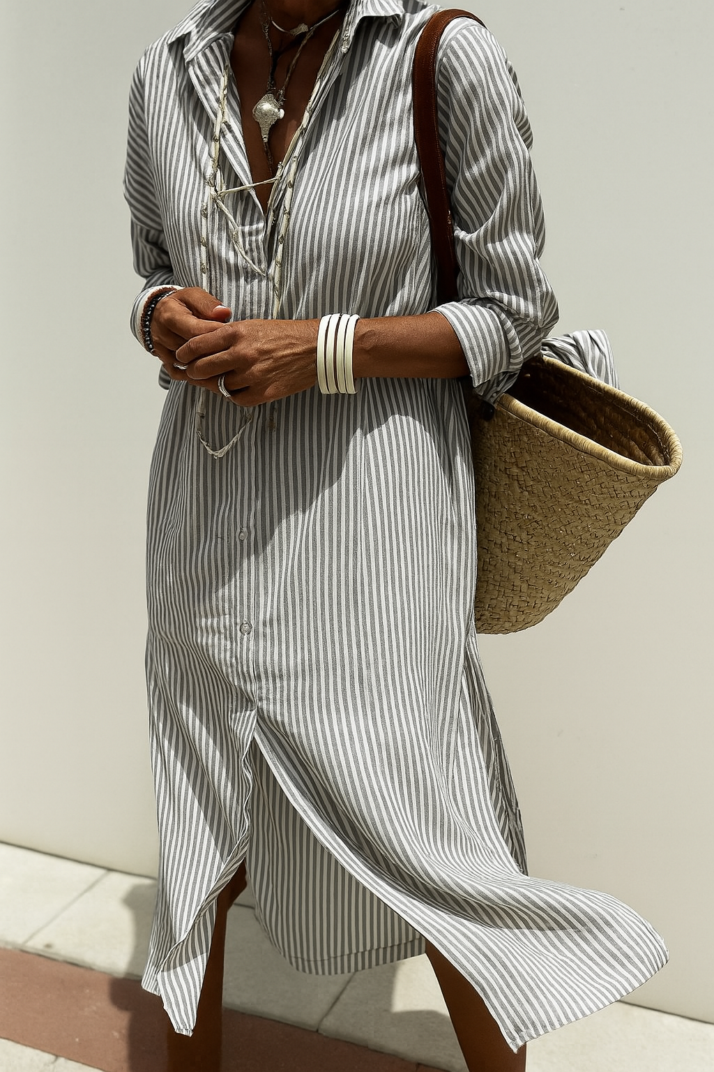 Delphine | Elegancia ligera a rayas