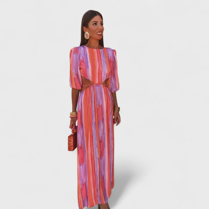 Paloma - Elegante vestido con cortes