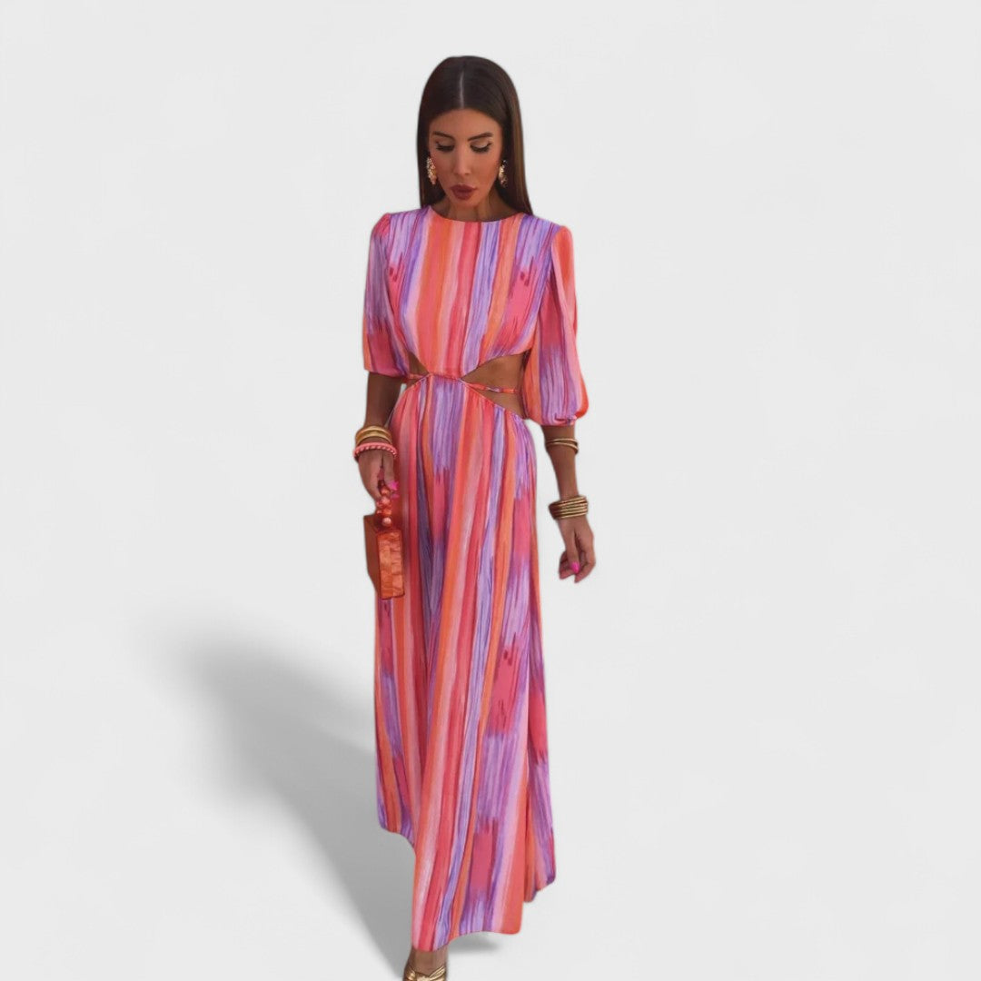 Paloma - Elegante vestido con cortes