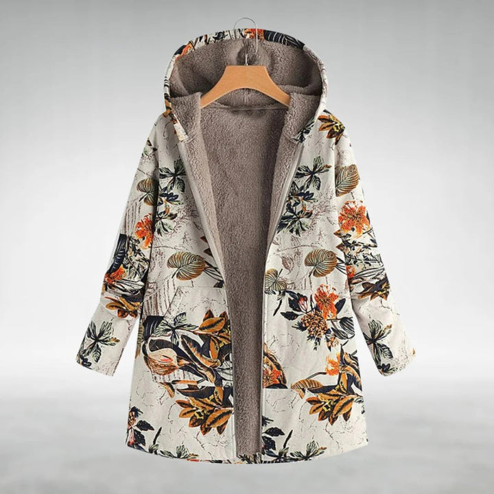 Fleural – Chaqueta Polar Estilosa con Diseño Floral