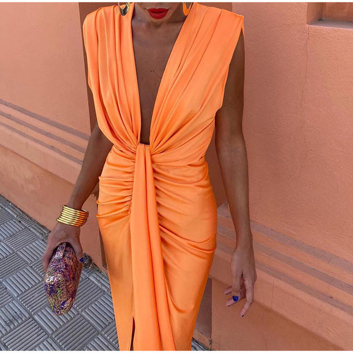 ALEJANDRA | Vestido de fiesta con escote profundo en forma de V
