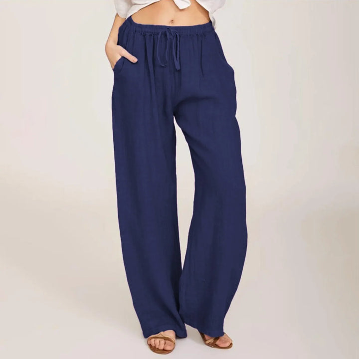 Julia – Pantalones Cómodos de Algodón y Lino