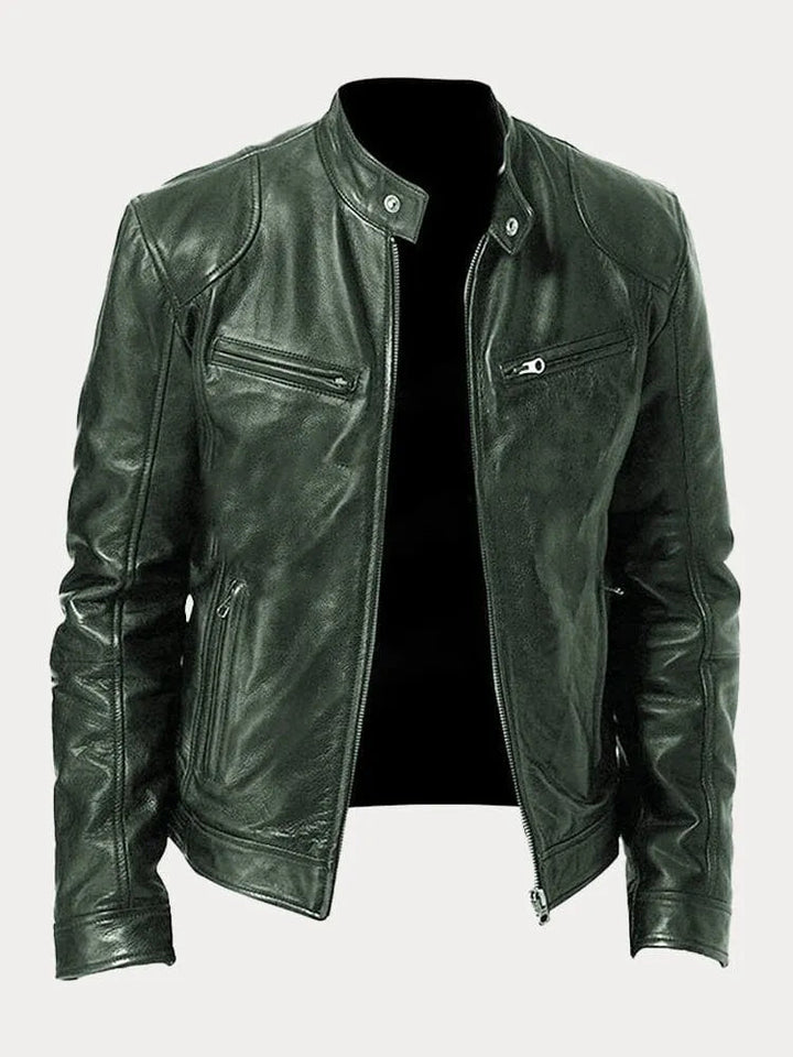 Pigani - Chaqueta Casual de Cuero