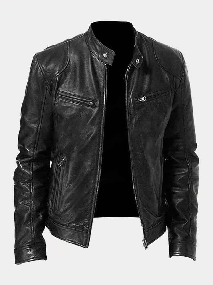 Pigani - Chaqueta Casual de Cuero