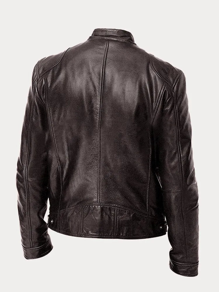 Pigani - Chaqueta Casual de Cuero