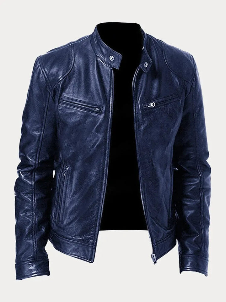 Pigani - Chaqueta Casual de Cuero