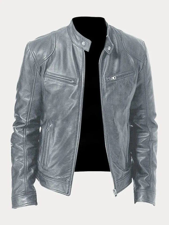 Pigani - Chaqueta Casual de Cuero