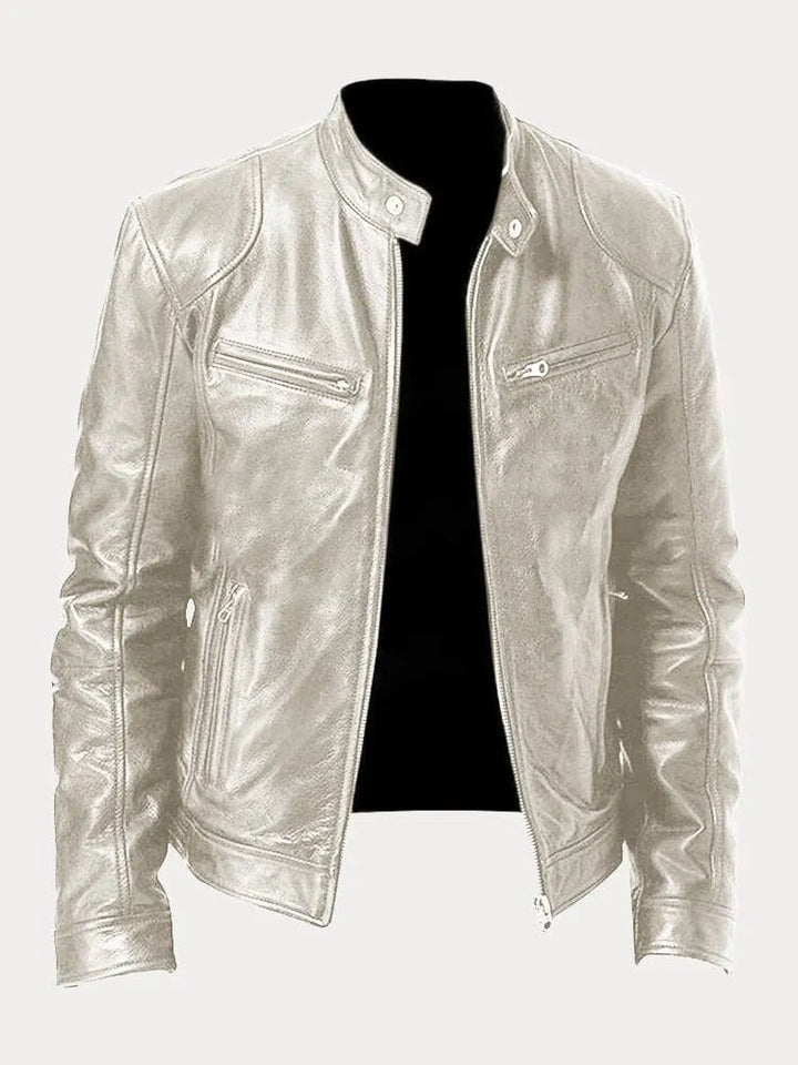 Pigani - Chaqueta Casual de Cuero