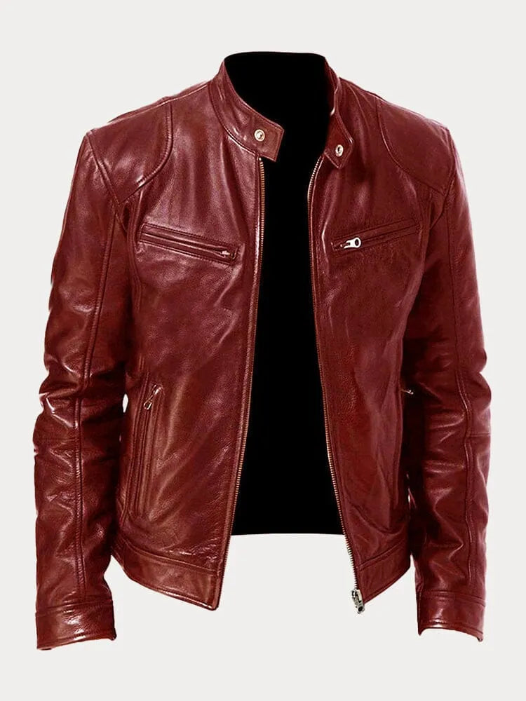 Pigani - Chaqueta Casual de Cuero