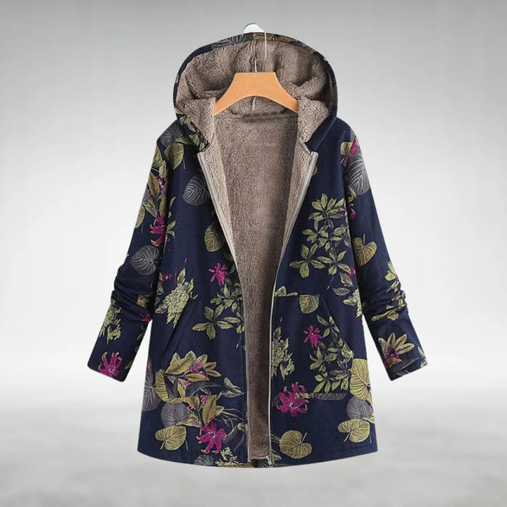 Fleural – Chaqueta Polar Estilosa con Diseño Floral