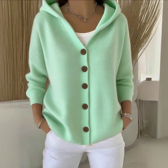 Felicia | Chaqueta de punto a la moda con capucha