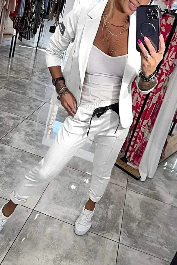 Ksenia | Conjunto confeccionado con blazer suave y joggers holgados