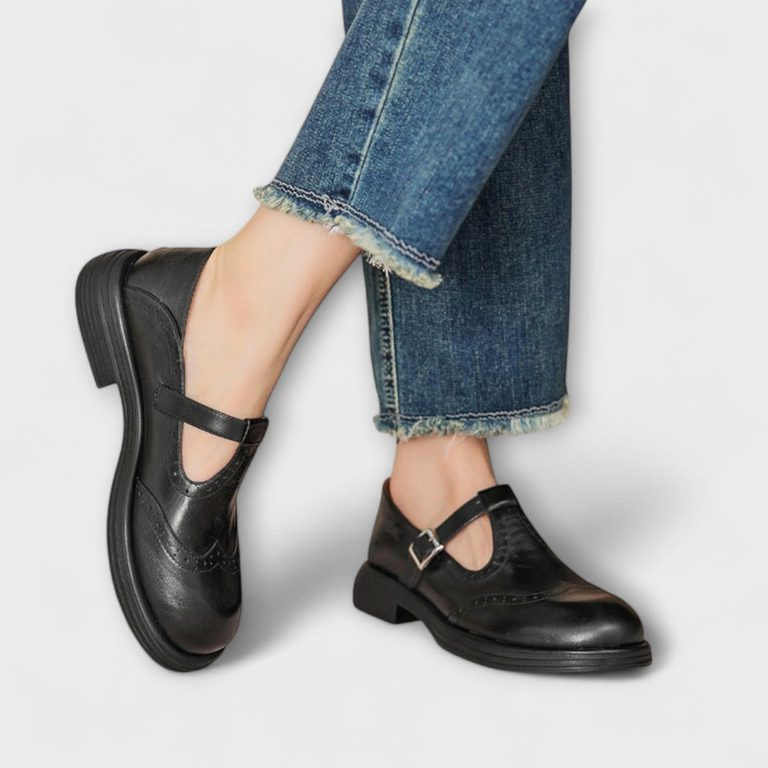 Eike | Zapatos de cuero clásicos con tira T