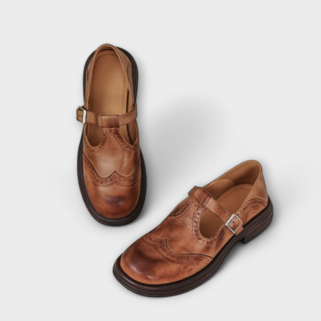 Eike | Zapatos de cuero clásicos con tira T