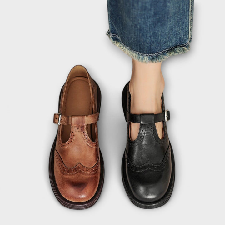 Eike | Zapatos de cuero clásicos con tira T