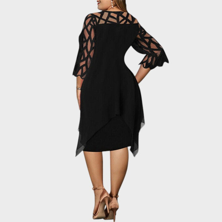 Freja | Vestido Midi Chic Talla Grande para Mujeres Modernas